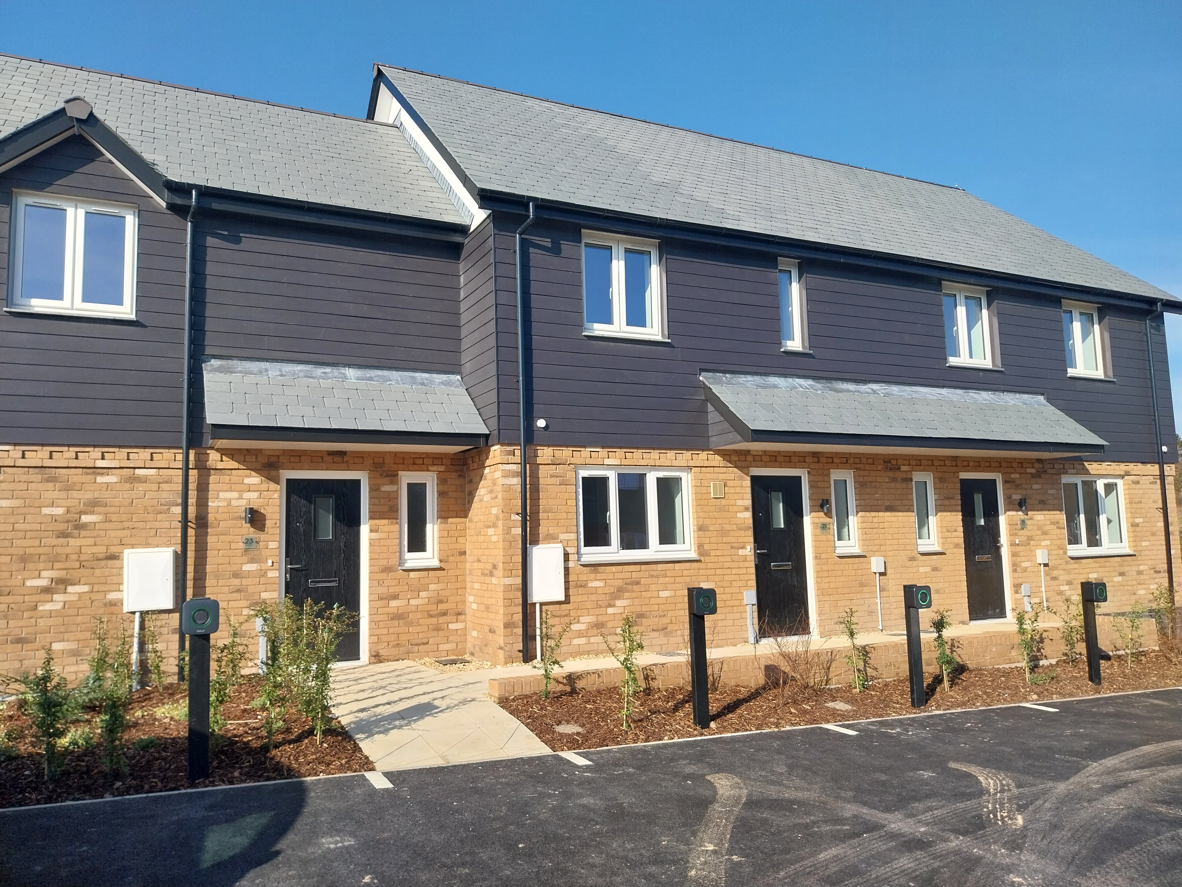 The new homes at Buckleigh Road, Westward Ho!