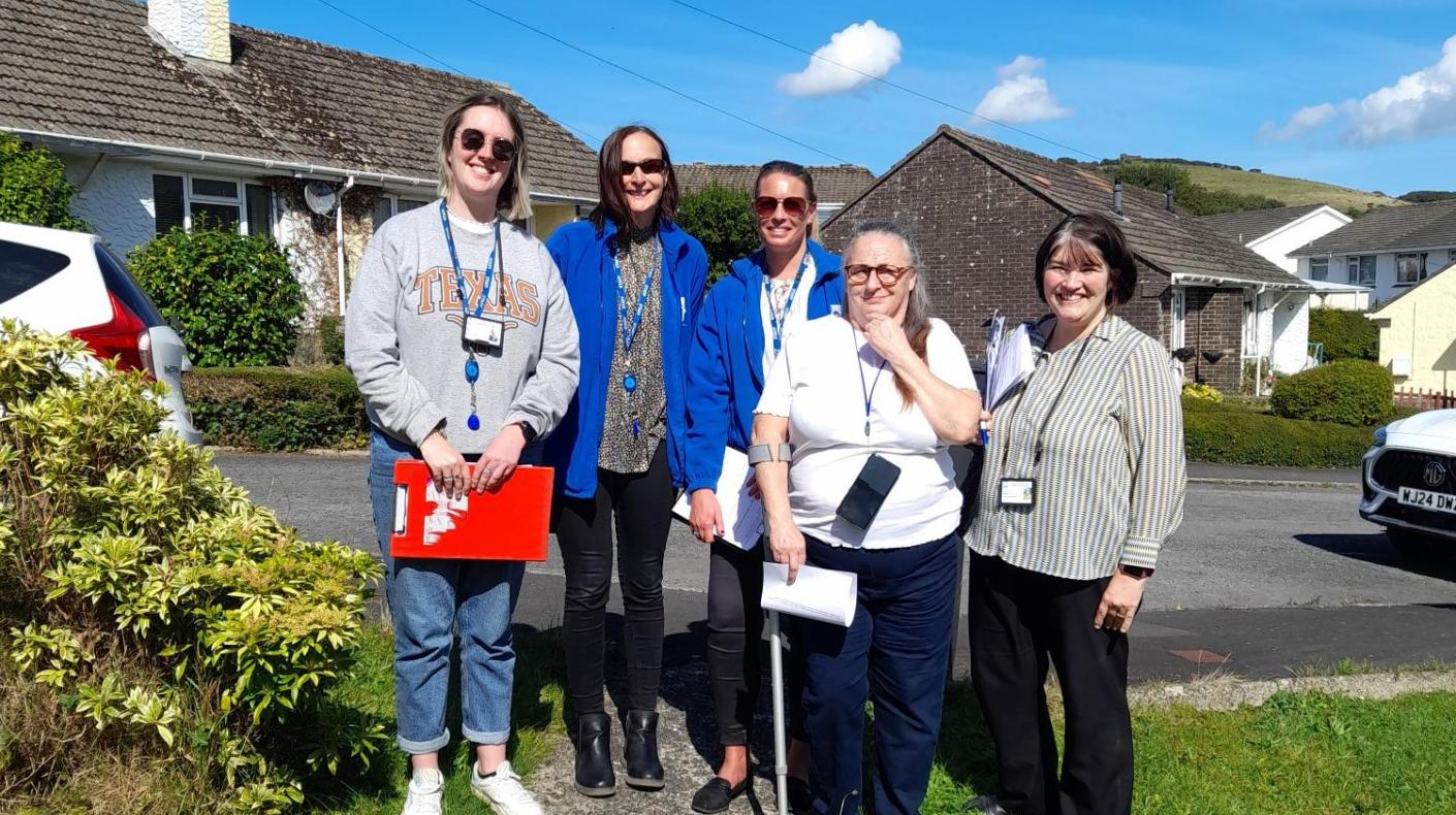 NDH staff and involved customers in our communities talking to customers