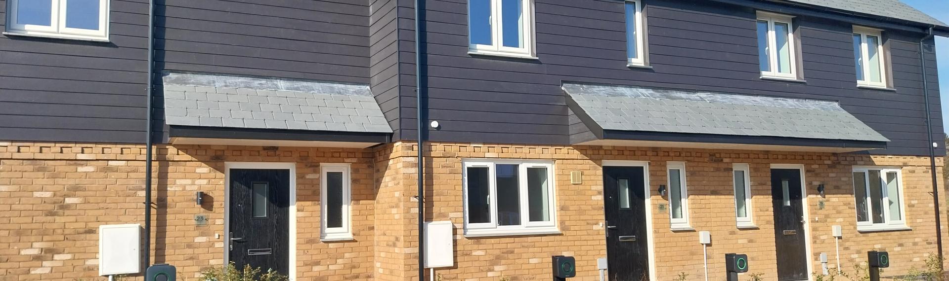The new homes at Buckleigh Road, Westward Ho!