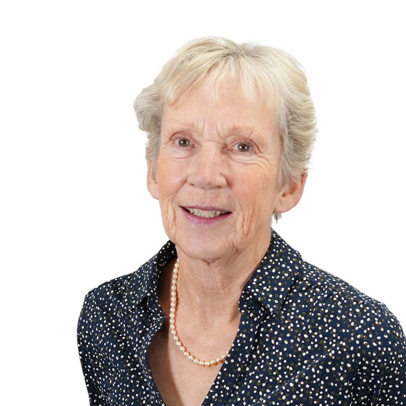 Suzanne Ingman; short haired blonde woman in black top; Board member