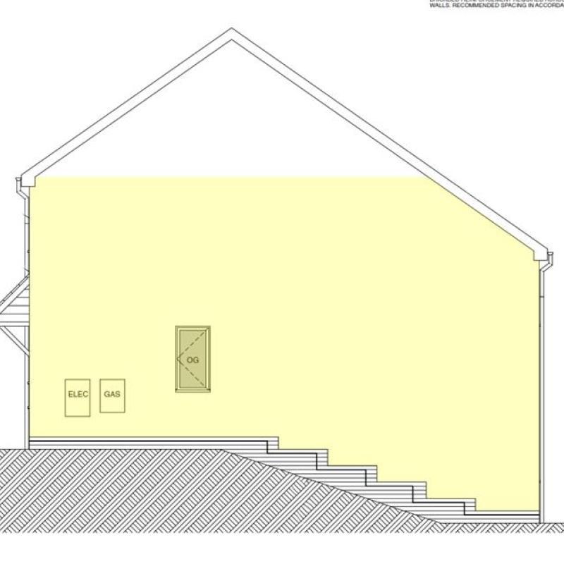 Right Hand Side of a semi-detached, 2-storey house