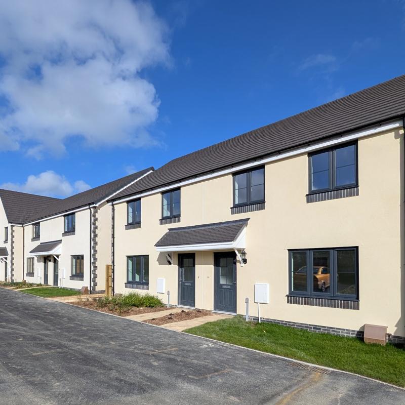 Street View of new build properties