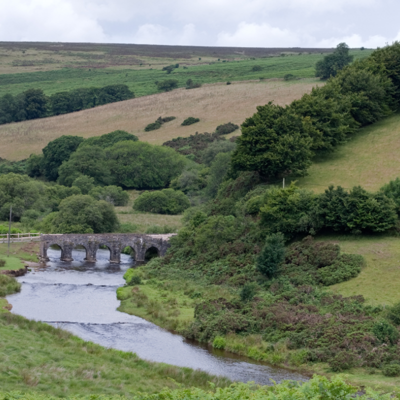 A bridge over a river on Exmoor